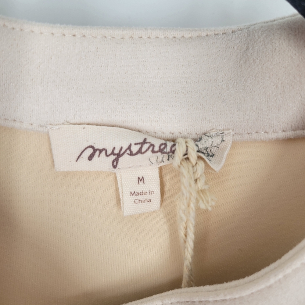Mystree Color Blocked Moto Jacket Size M New - Picture 5 of 7